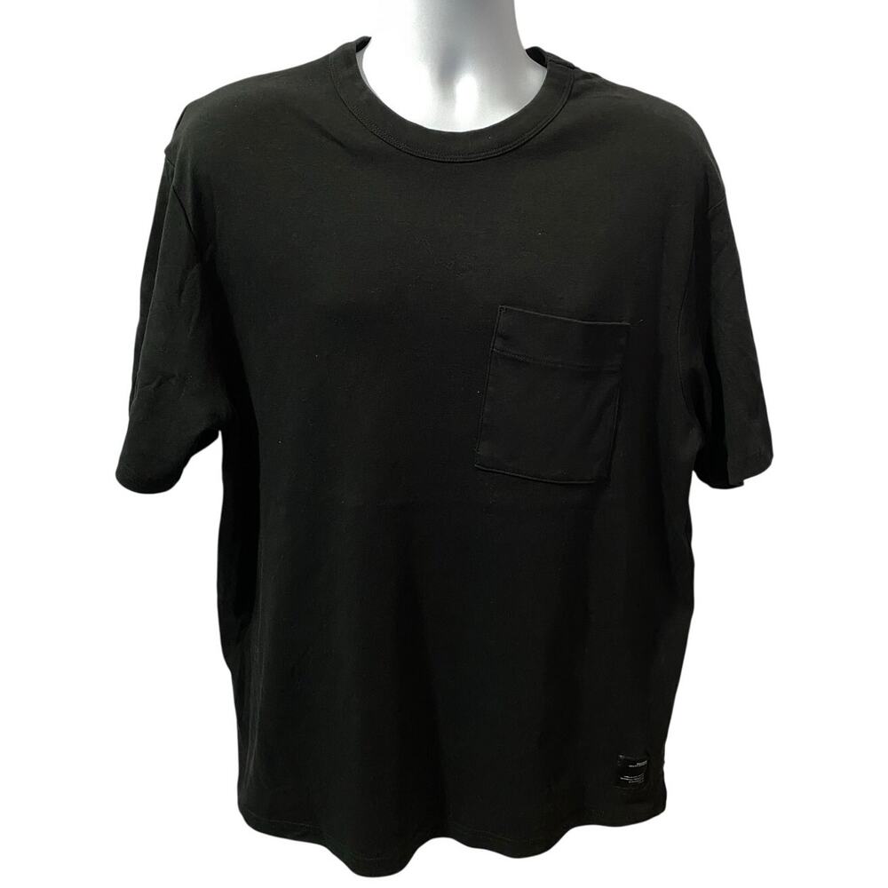 PULL & BEAR RELAXED FIT T-SHIRT — Casual Blank Crewneck Front Pocket Men's XL